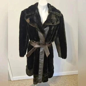 TISSAVEL France Simulation Fur Coat